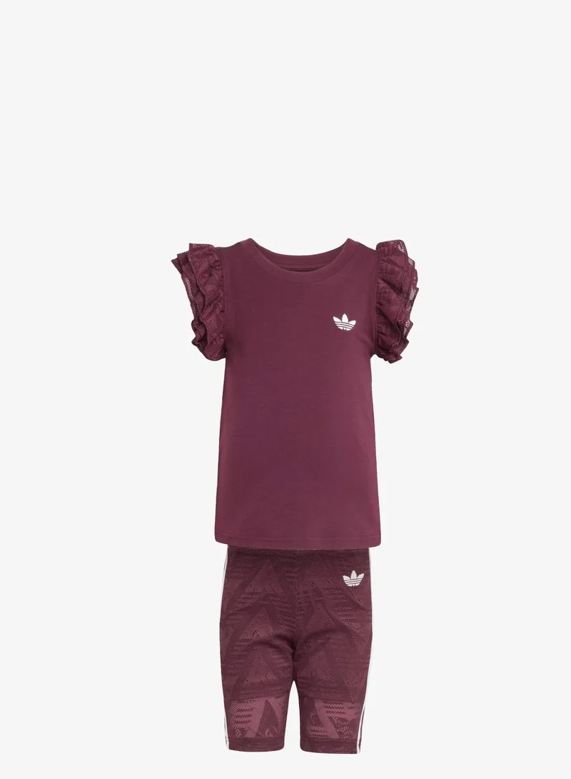 اديداس اوريجينالز طقم LACE CYCLING SHORT TEE